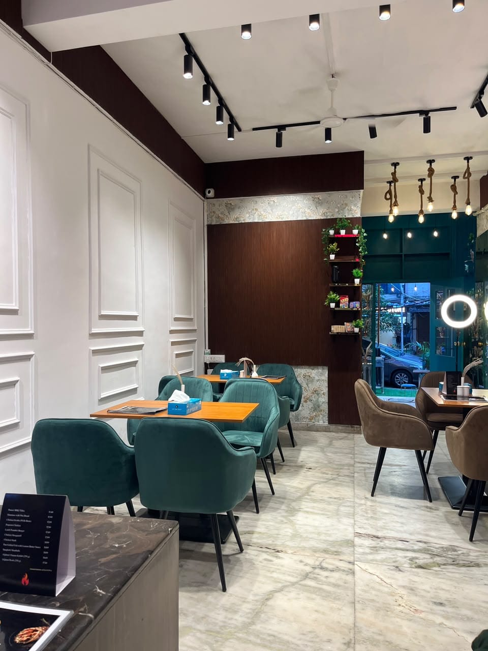 The dining room